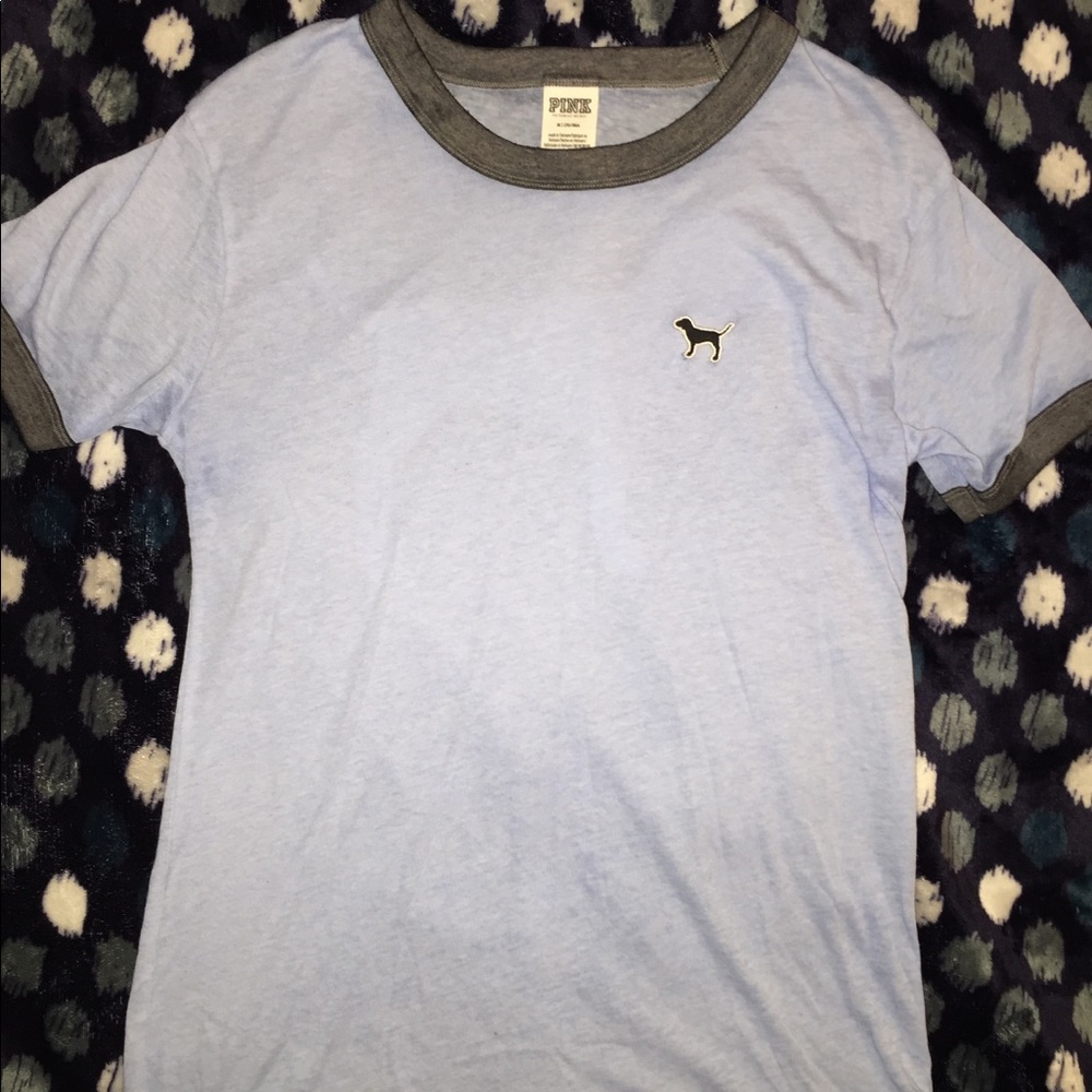 VS PINK Baby Blue T Shirt